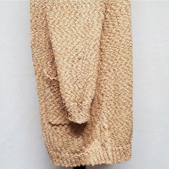 EVELYN Taylor Woman Loose Ribbed Popcorn Knit Open Front Waterfall Cardigan 3X - Picture 9 of 13